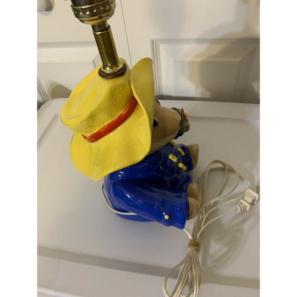 Vintage Paddington Bear Lamp by NOJO EDEN 1991 14 1/2 Inches Works No Lamp Shade - Picture 7 of 10